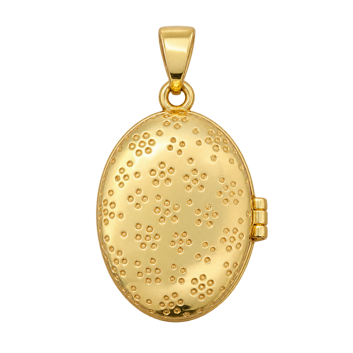 Oval Locket Charm - Lavender & Pistachio