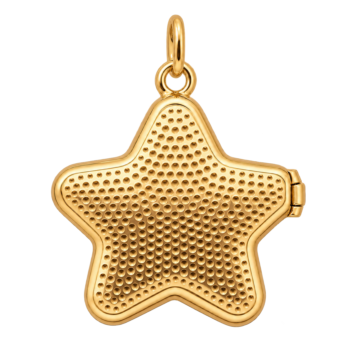 Enamel Green Star Locket Charm