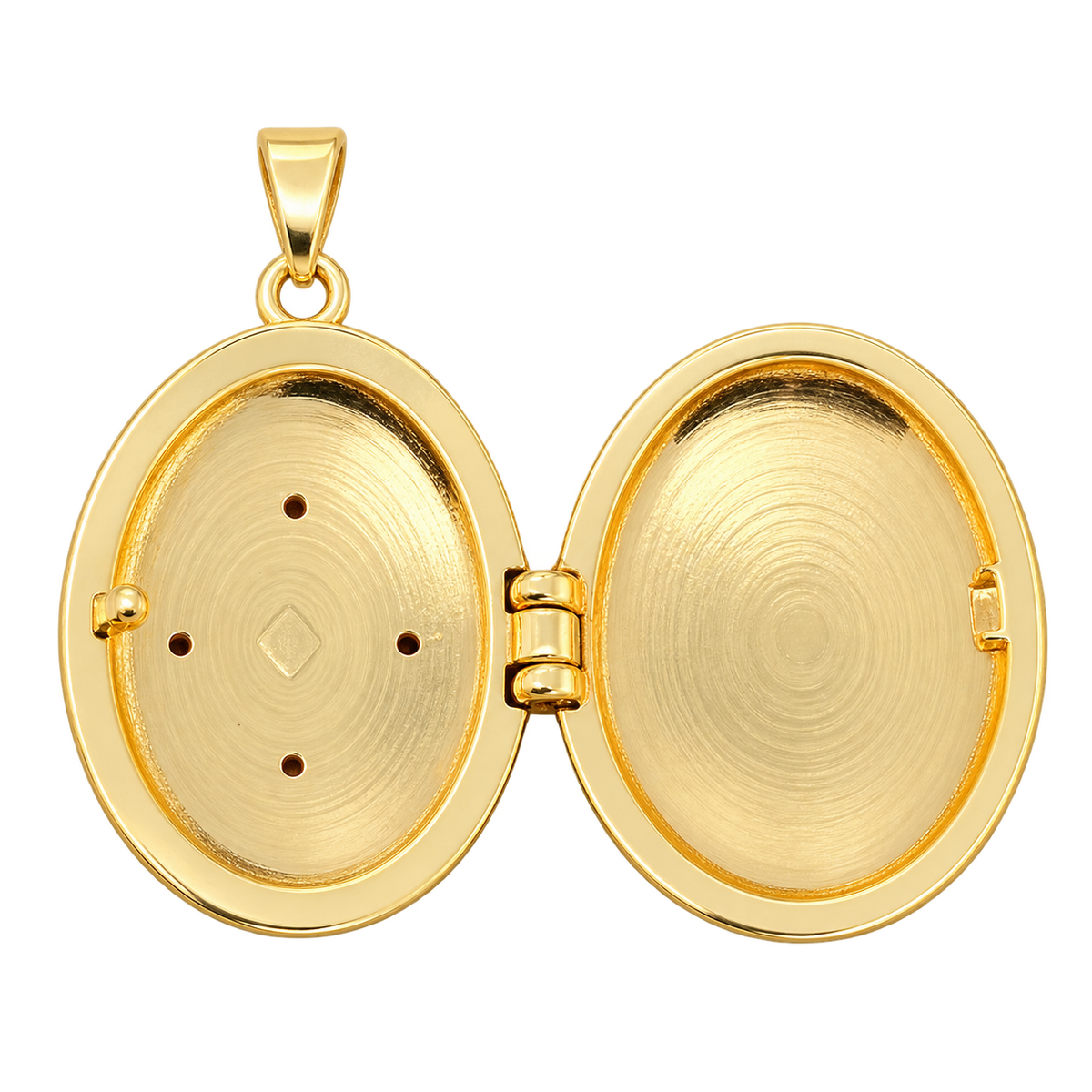 Oval Locket Charm - Pink